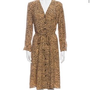 HVN button down dress size 6 silk